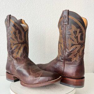 NEW Rod Patrick Mens Cowboy Boots 14.5A Perro Loco Brown Western Square Toe